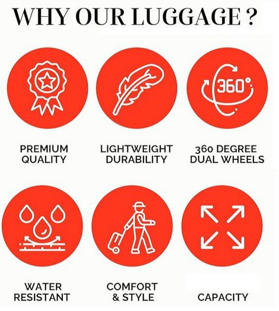 Zane Expandable 3-Piece Spinner Luggage Set with Lock