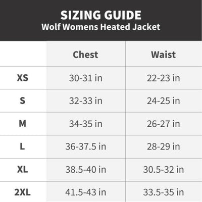 Wolf Womens Heated Jacket