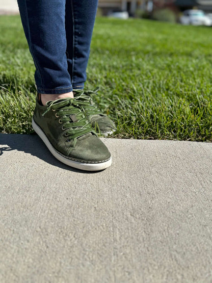 Charlotte Walker Grounding Shoes • Olive Suede