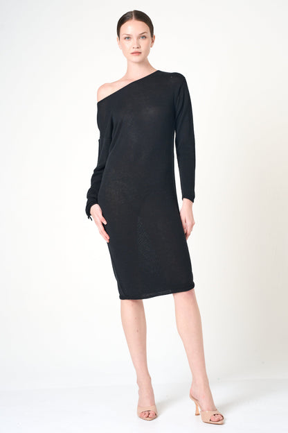 Long Sleeve Dress in Black