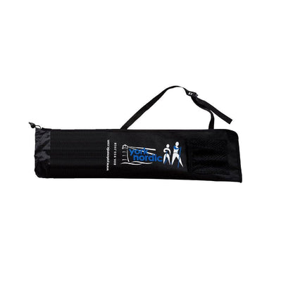 Official Nordic Walking Poles - True Nordic Glove Grip w-flip locks, detachable feet and travel bag - pair - For Heights up to 6’2”