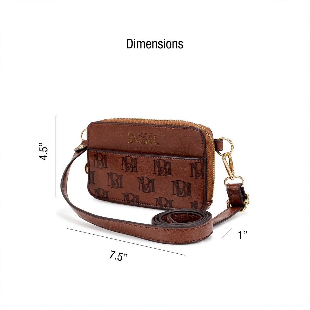 vegan leather purse dimensions by badgley mischka