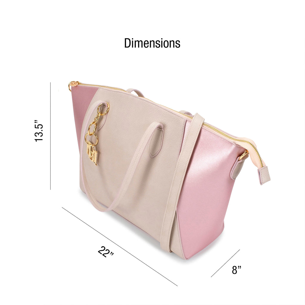 pink vegan leather badgley mischka purse