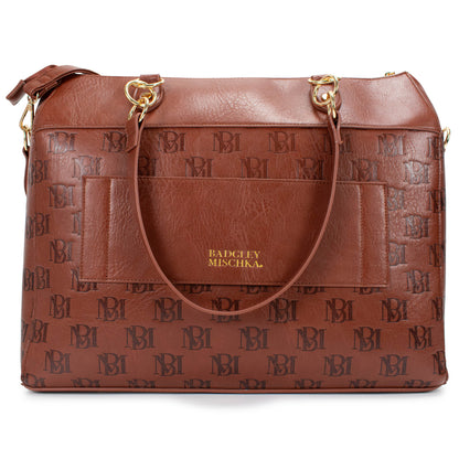 Badgley Mischka Madalyn Vegan Leather Weekender Tote Bag – Travellty Badgley Mischka Madalyn Vegan Leather Weekender Tote Bag – Travellty