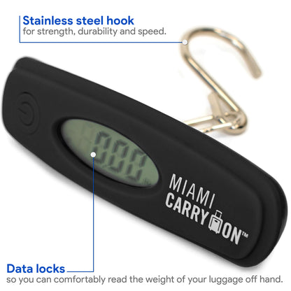 Digital Luggage Scale with Stainless Steel Hook