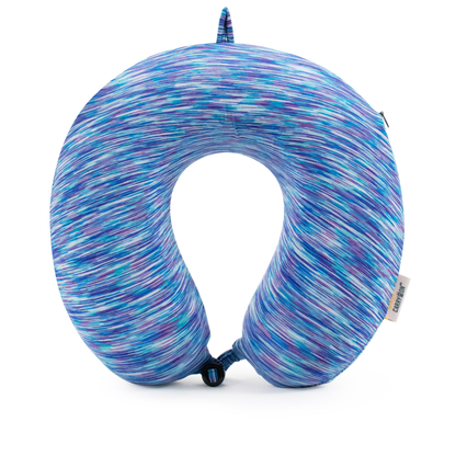 Space Dye Memory Foam Neck Pillow - Teal and Purple 