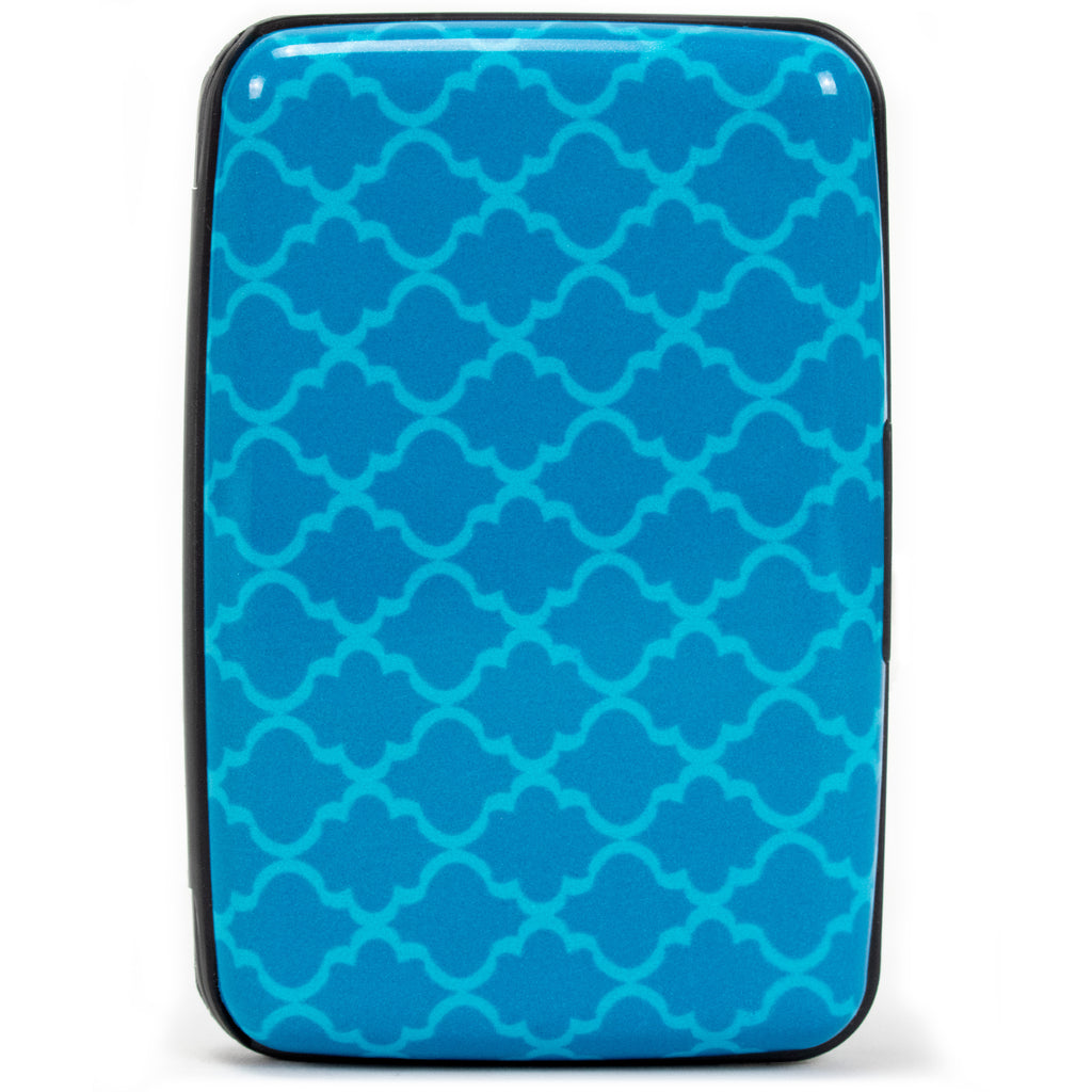 Collection RFID Wallet & Credit Card Case - Geo Blue