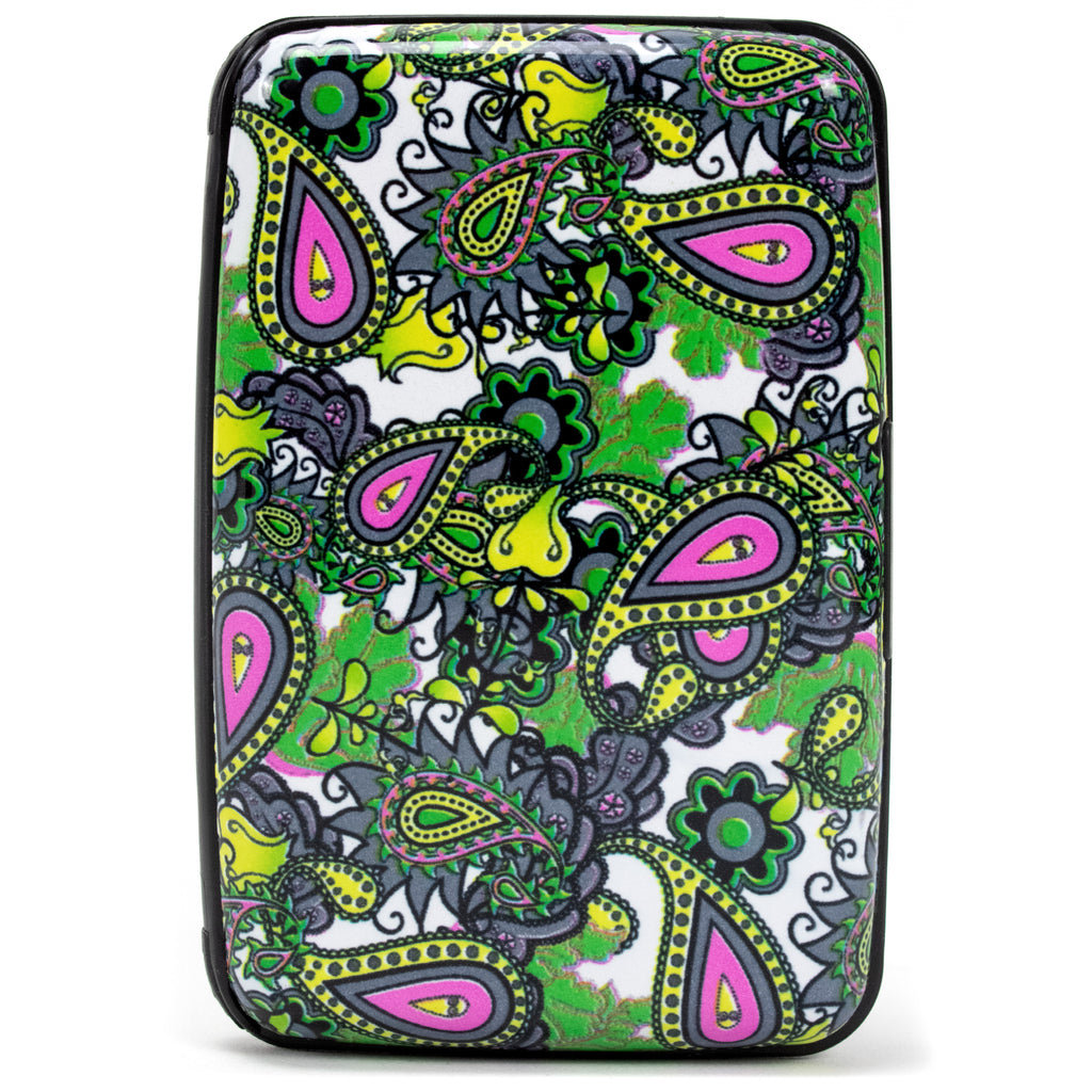 Collection RFID Wallet & Credit Card Case - Psychedelic Green