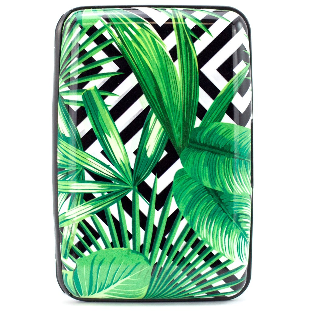 Collection RFID Wallet & Credit Card Case - Palm Leaves