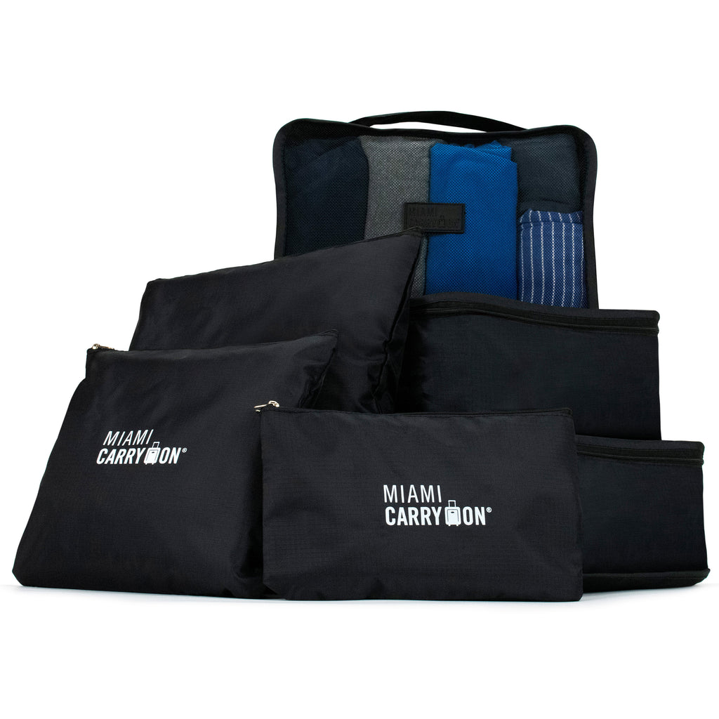 black packing cubes for travel by miami carry on