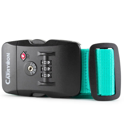 TSA Combination Lock Luggage Strap - Cyan / One Pack - Travellty