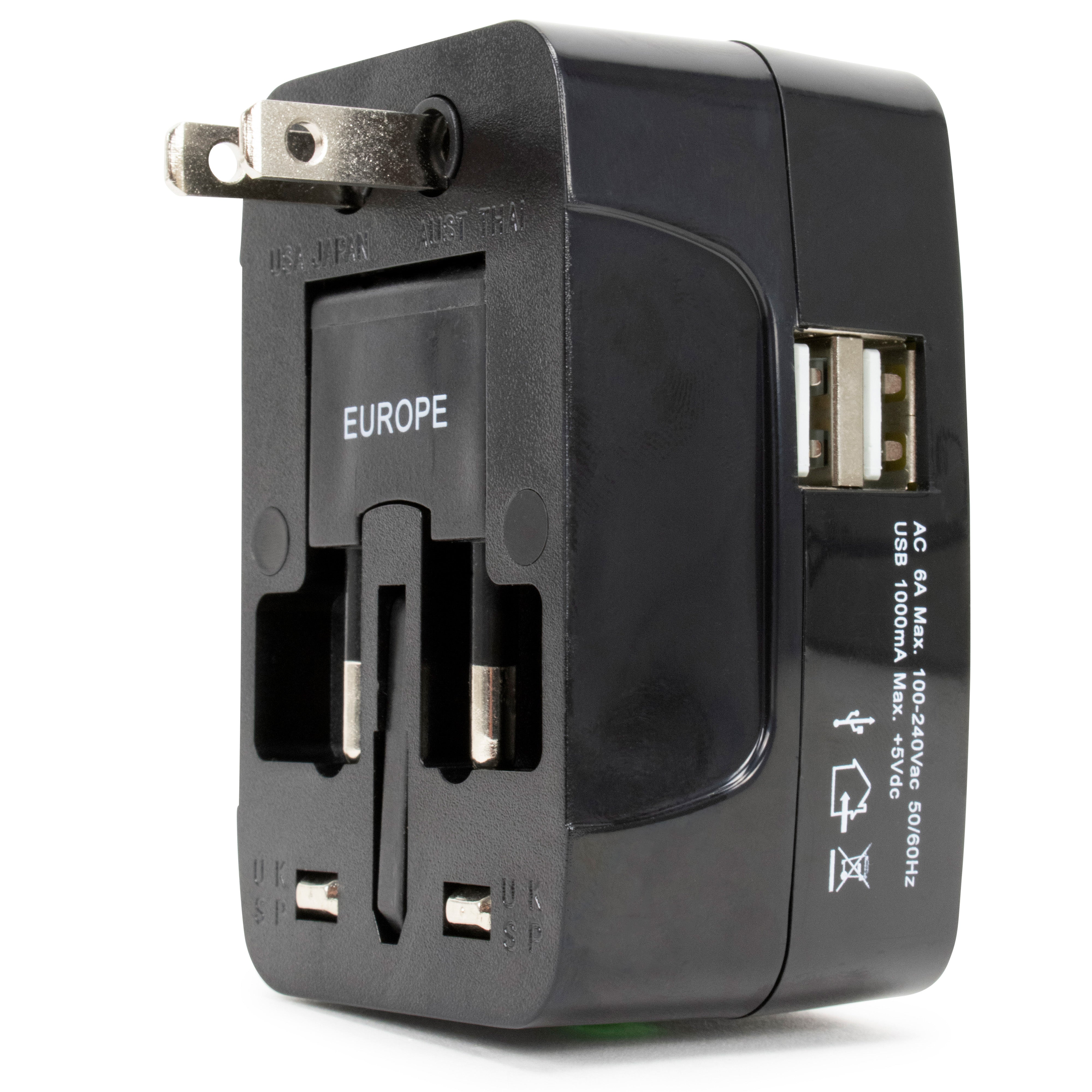 International Travel Adapter with USB Port