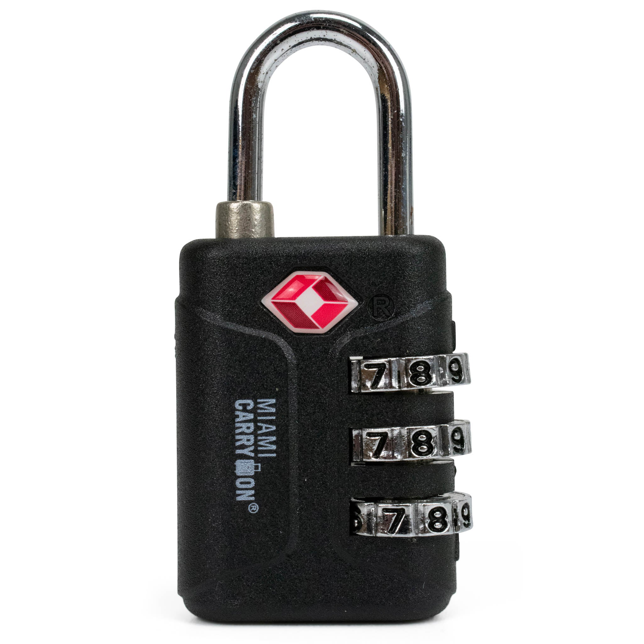 black padlock TSA approved for luggage