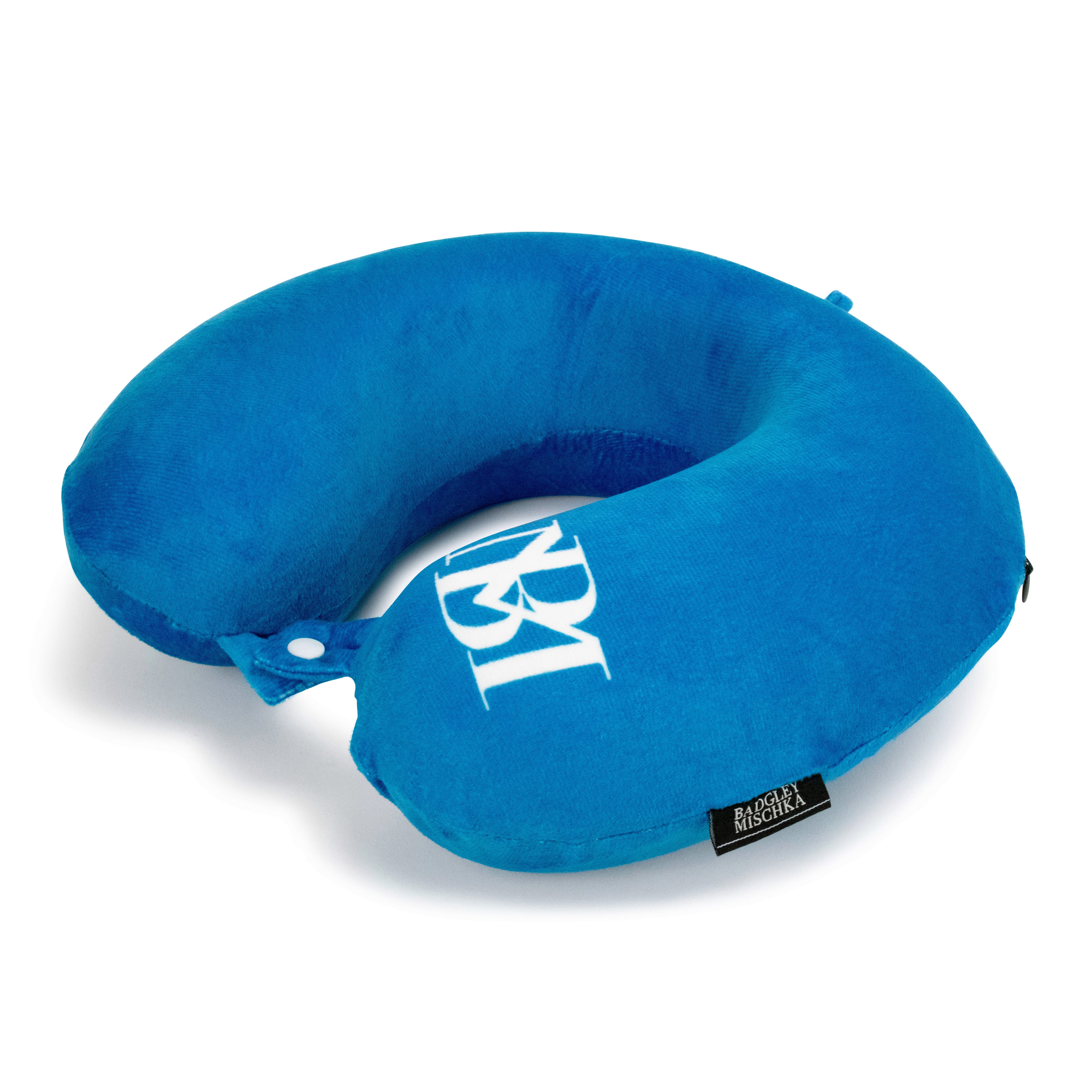 Memory Foam Neck Pillow blue color by badgley mischka