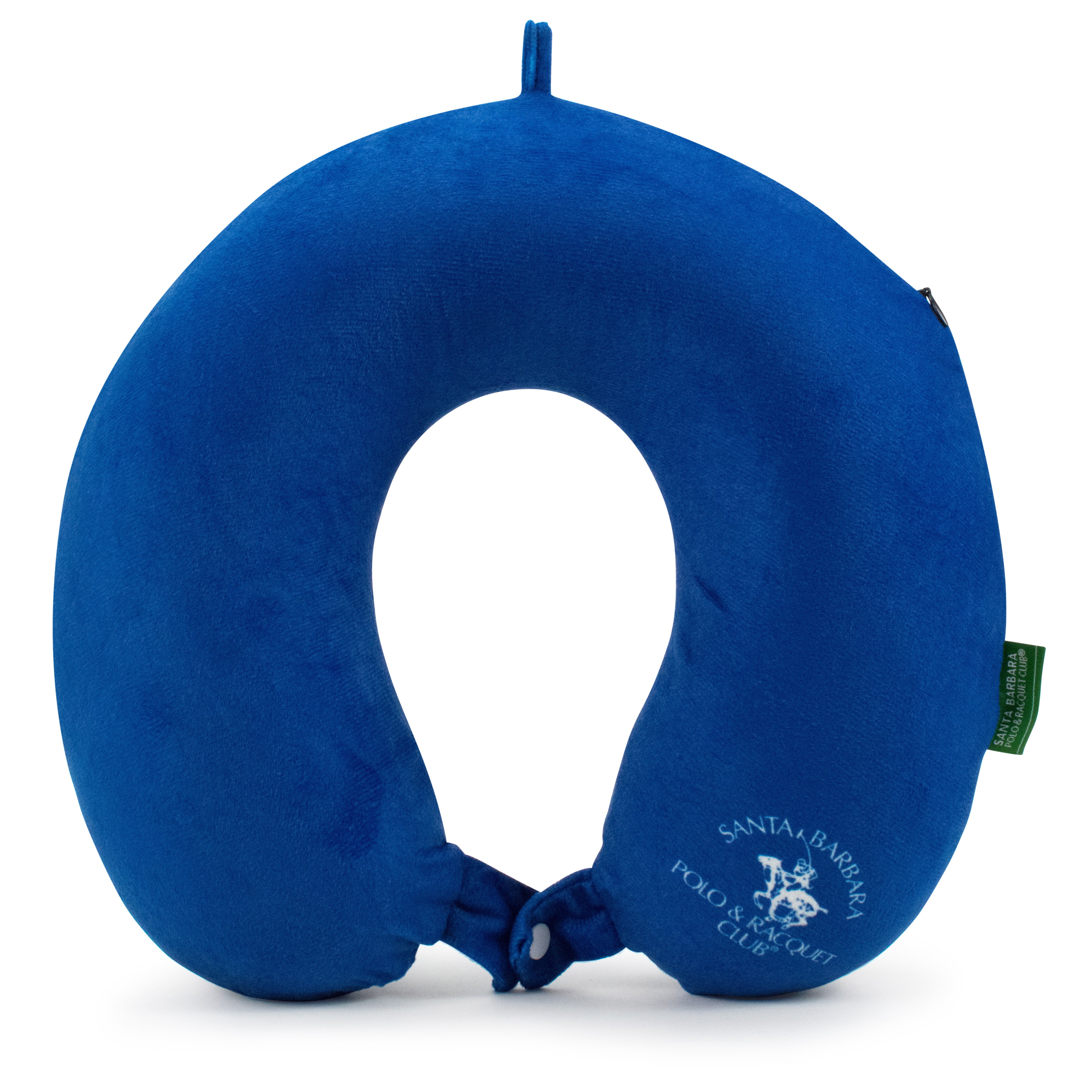 Santa Barbara Polo Racquet Club Memory Foam Travel Neck Pillow - Blue - Travellty