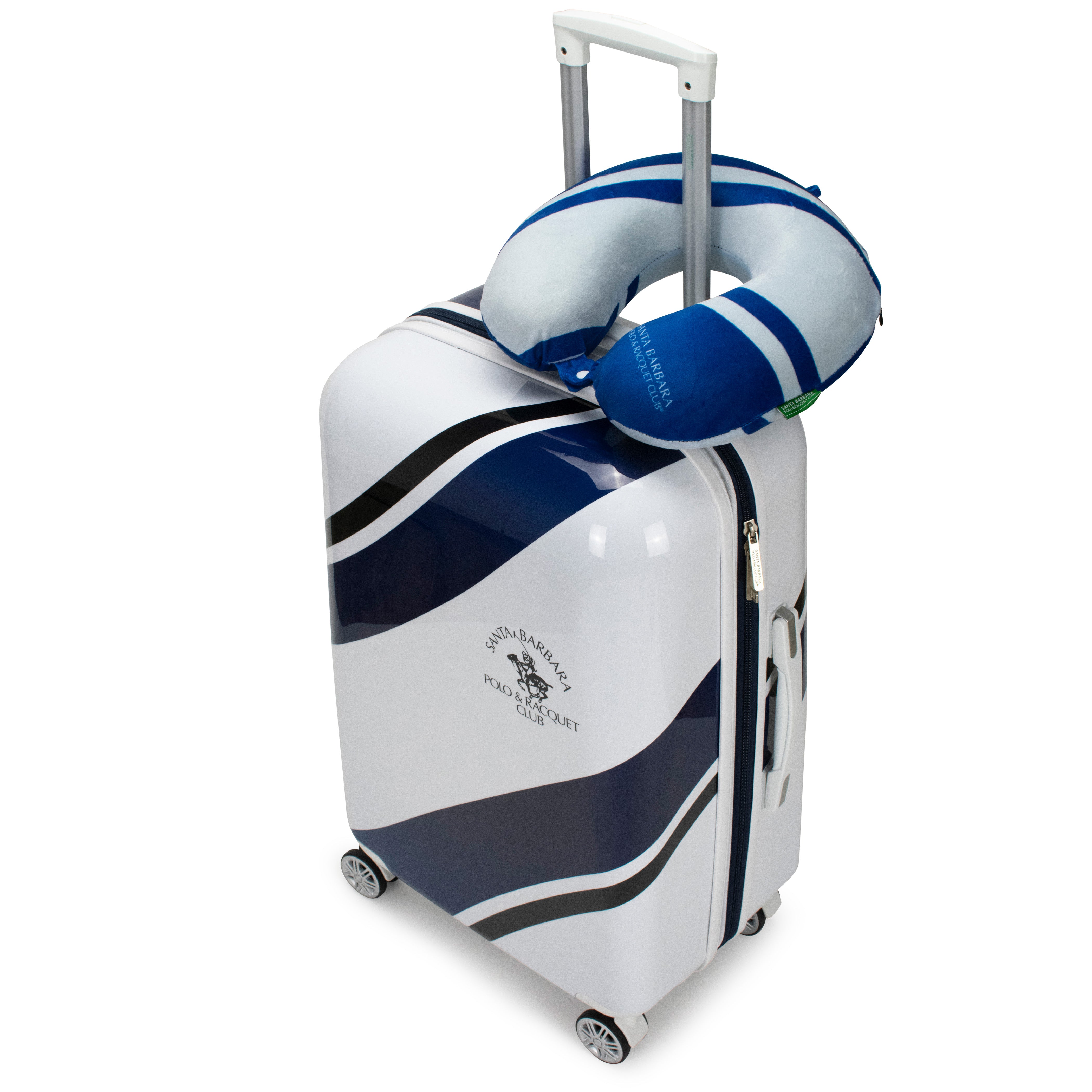 Santa Barbara Polo & Racquet Club Memory Foam Travel Neck Pillow - [variant_title] - Travellty