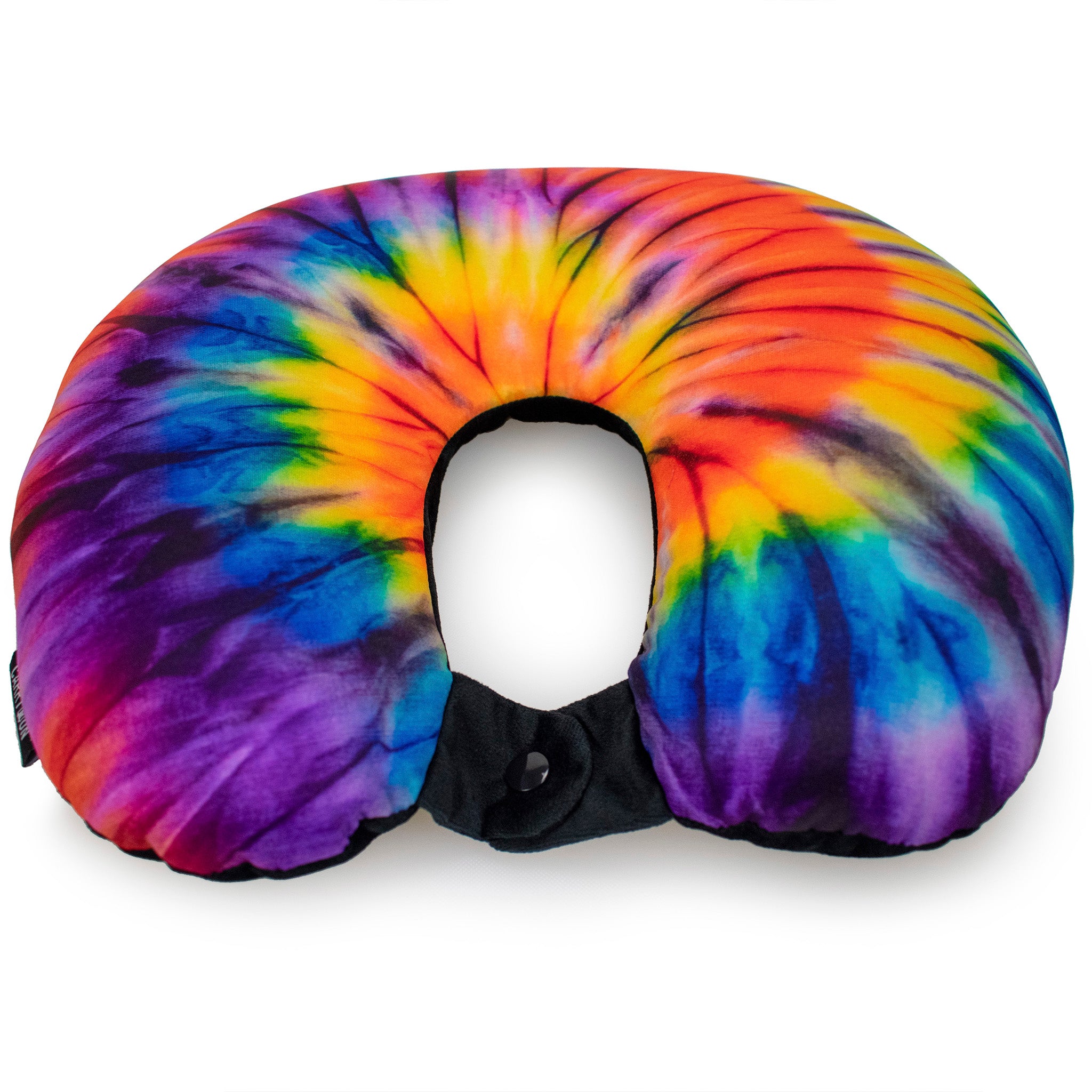 fun tie dye neck pillow for traveling