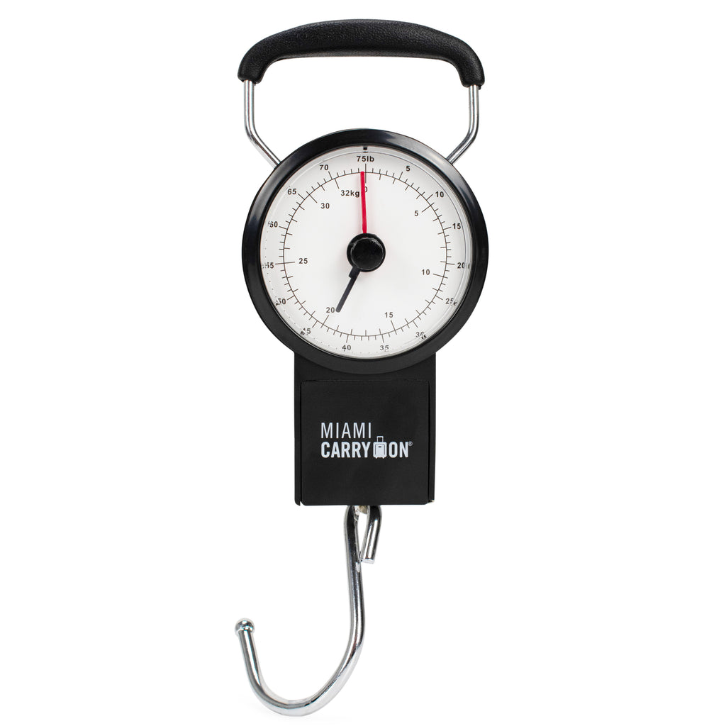 Miami Carry on Mechanical Luggage Scale, Black