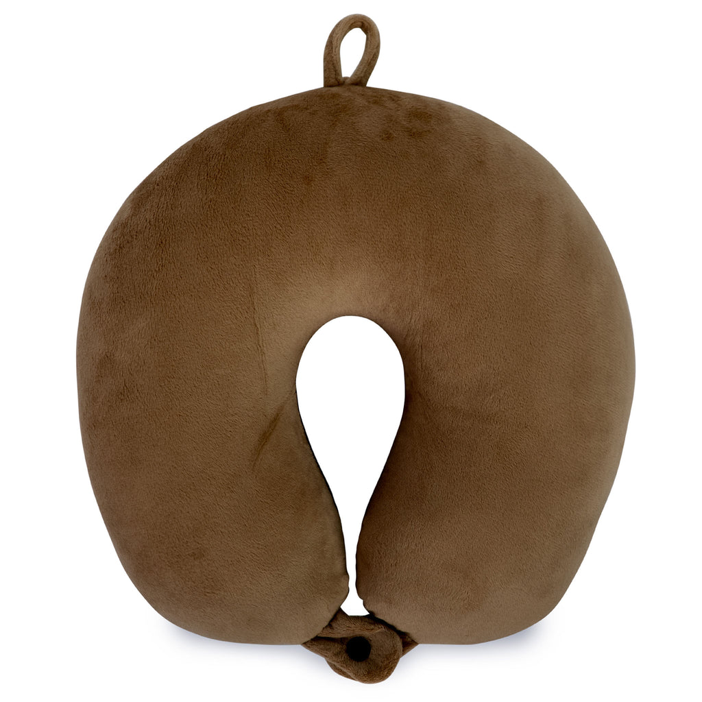 brown microbead neck pillow