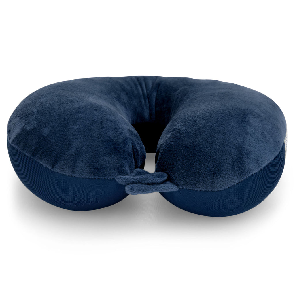 navy blue microbead neck pillow