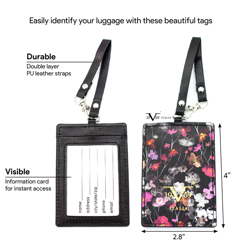 Runway Vegan Leather Luggage Tags Set - [variant_title] - Travellty
